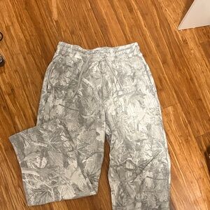 Gray Camouflage Holister Sweat Pants